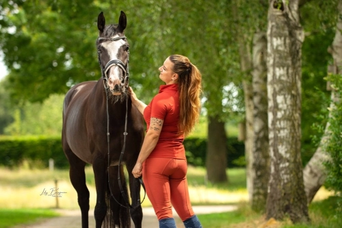 Dames paardrijbroeken - Rijbroek Turanga Full Grip Terracotta